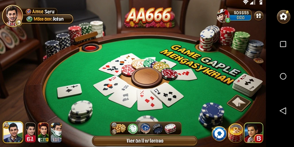 Tampilan gameplay Gaple yang seru dan interaktif.