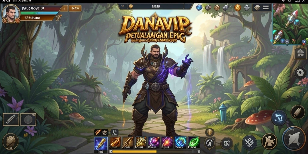 Tampilan gameplay epik dari DANAVIP, penuh aksi dan petualangan.