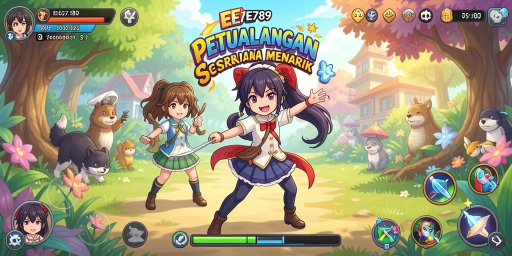Tampilan gameplay Anime yang seru dan interaktif di EE789.
