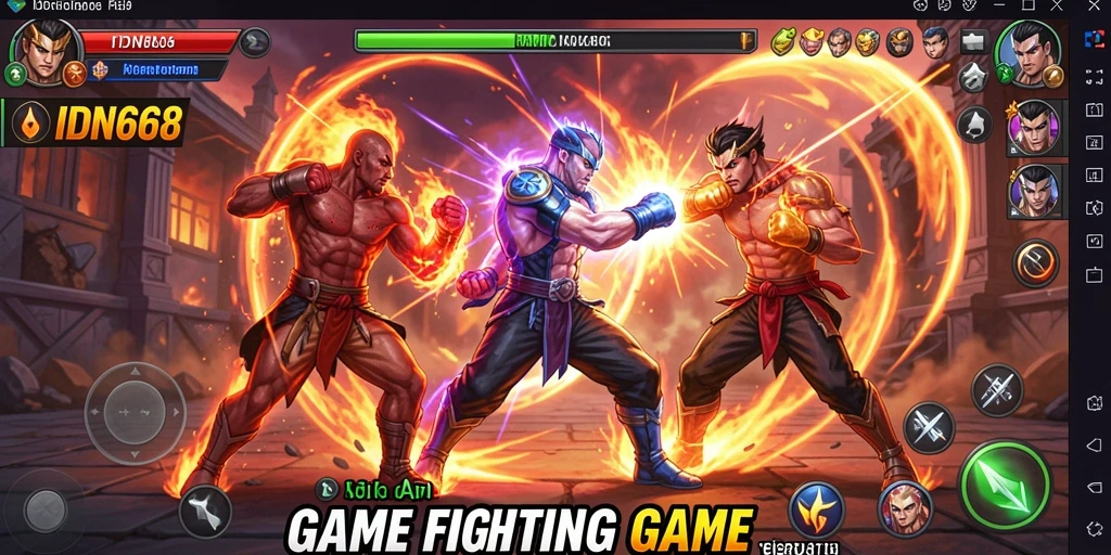 Gameplay mendebarkan dalam IDN668 dengan pertarungan yang intens.