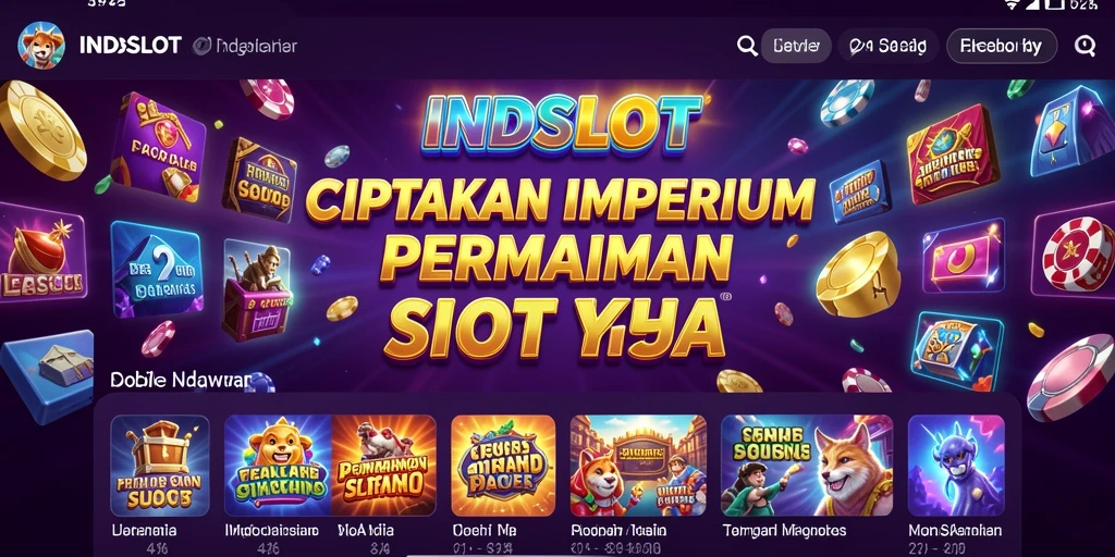 Tampilan screenshot INDSLOT menampilkan mesin slot yang atraktif dan interaktif.