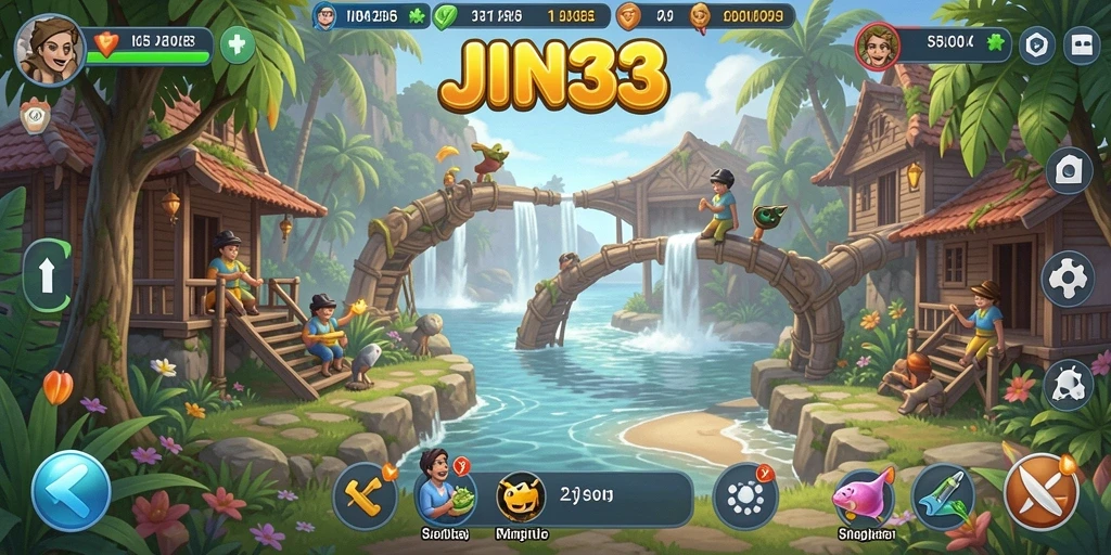 Screenshot gameplay JIN33 yang menunjukkan momen santai dan menyenangkan.