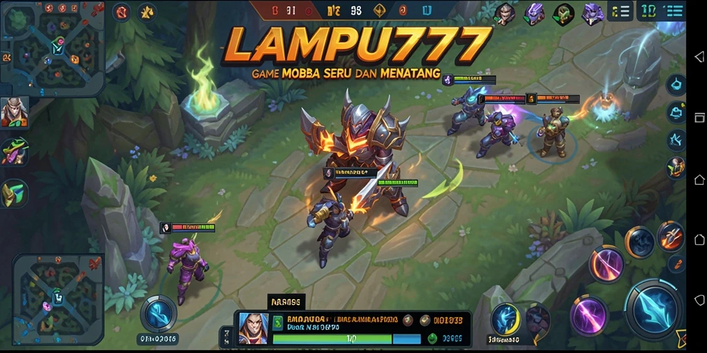 Screenshot gameplay seru dari LAMPU777 yang menunjukkan aksi pertempuran.