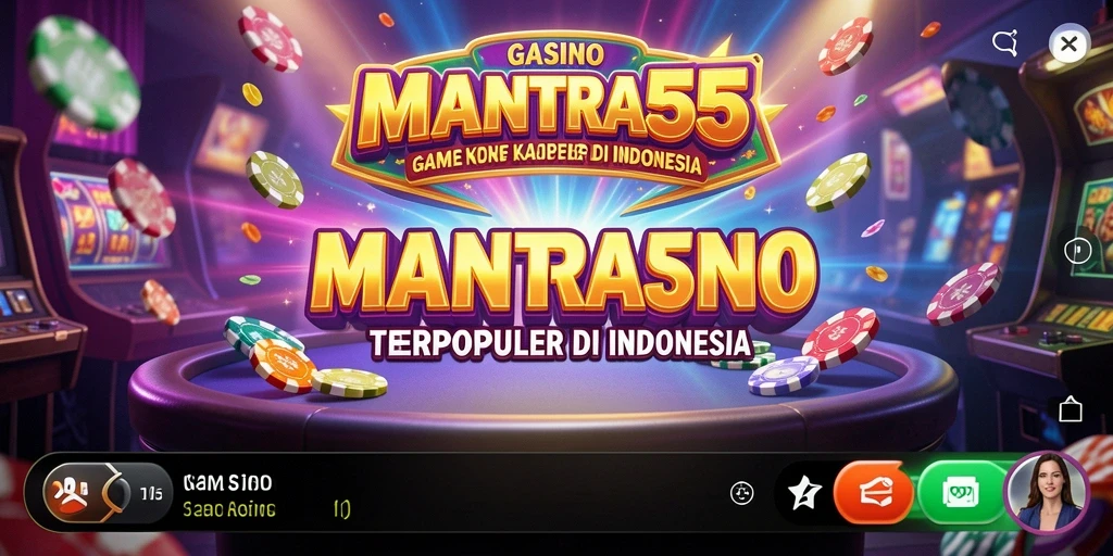 Tampilan gameplay menarik dari MANTRA55 dengan berbagai permainan Kasino.