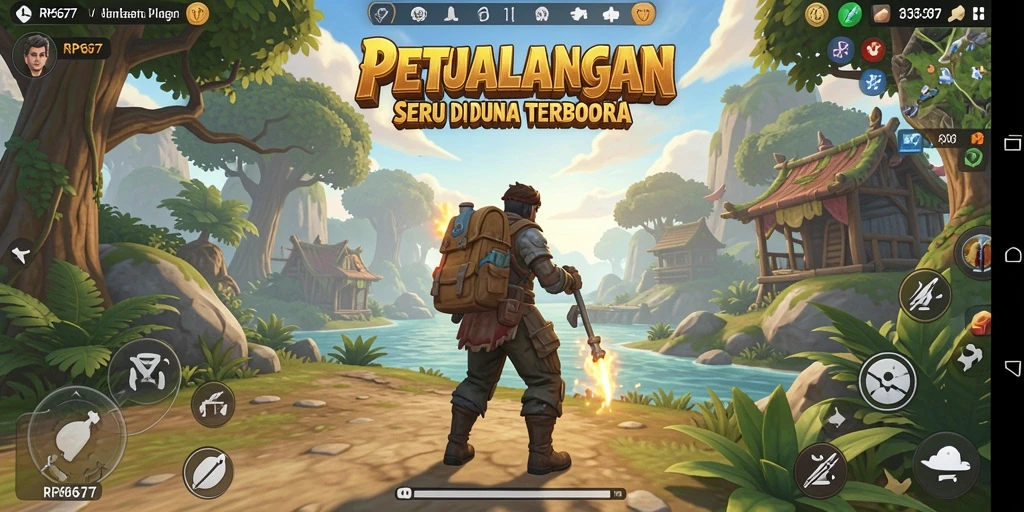 Tampilan menarik dari gameplay dunia terbuka RP6677.