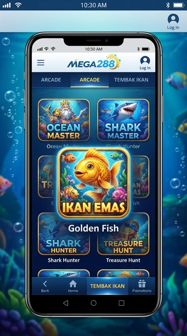 Tampilan antarmuka mega288 yang modern dan intuitif.
